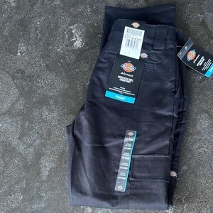 Dickies Black Women's Straight Work Pants with Utility Pocket
